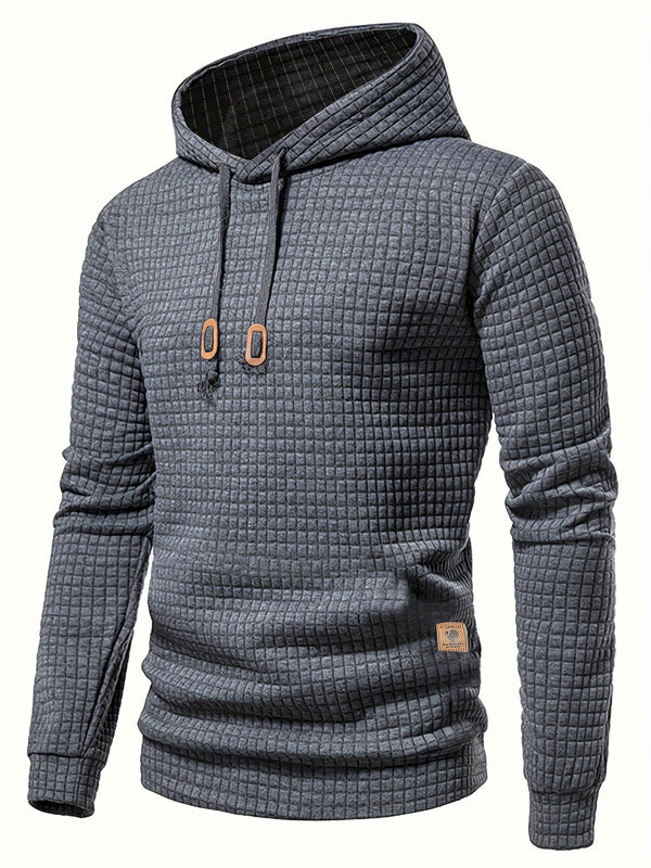 Plaid Hoodie Grey