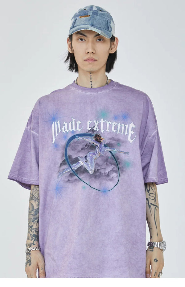 Graphic T Shirt Purple