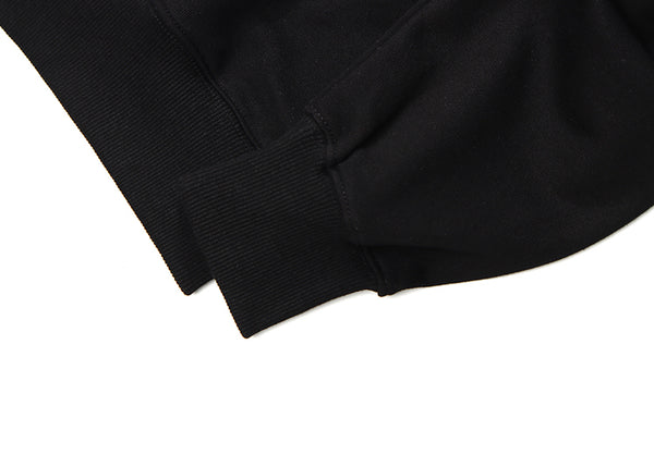 Black streetwear hoodies