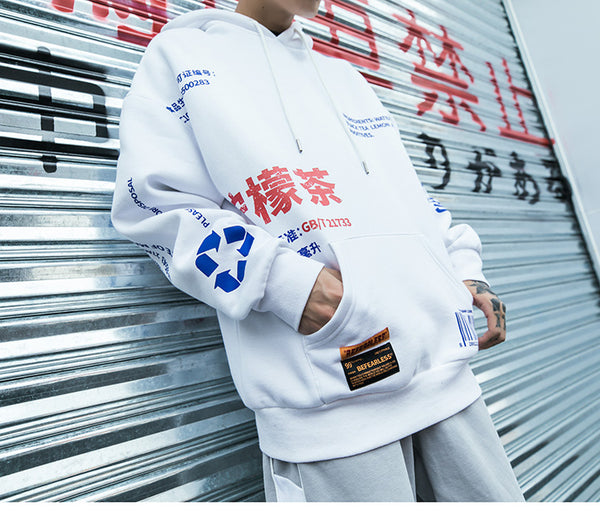 Asian streetwear hoodie