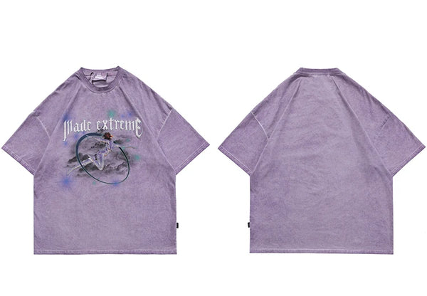 Graphic T Shirt Purple