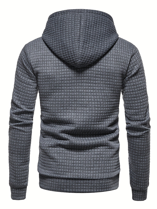 Plaid Hoodie Grey