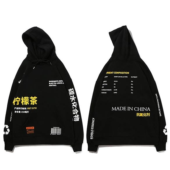 Asian streetwear hoodie