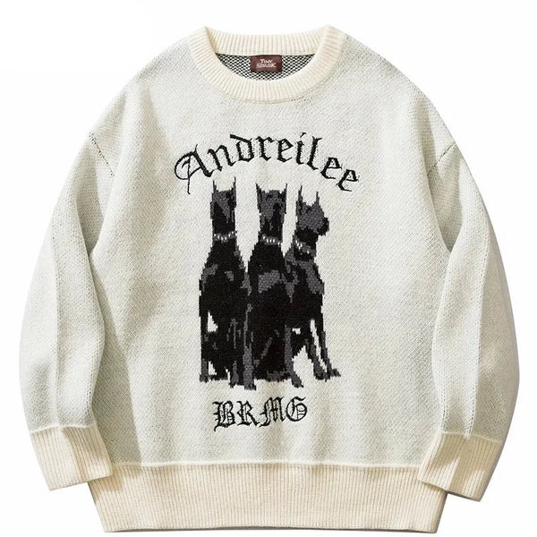 Crew neck sweater streetwear