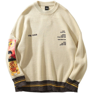 Knitted sweater streetwear