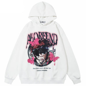 White streetwear hoodies