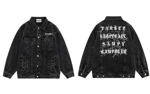 Mens streetwear denim jackets