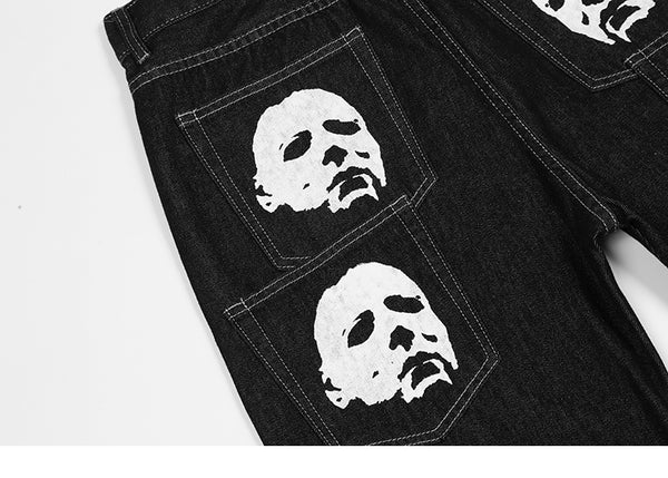 Graphic jeans streetwear