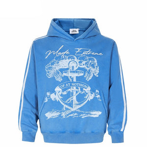 Blue streetwear hoodie