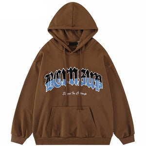 Brown Graphic Hoodie