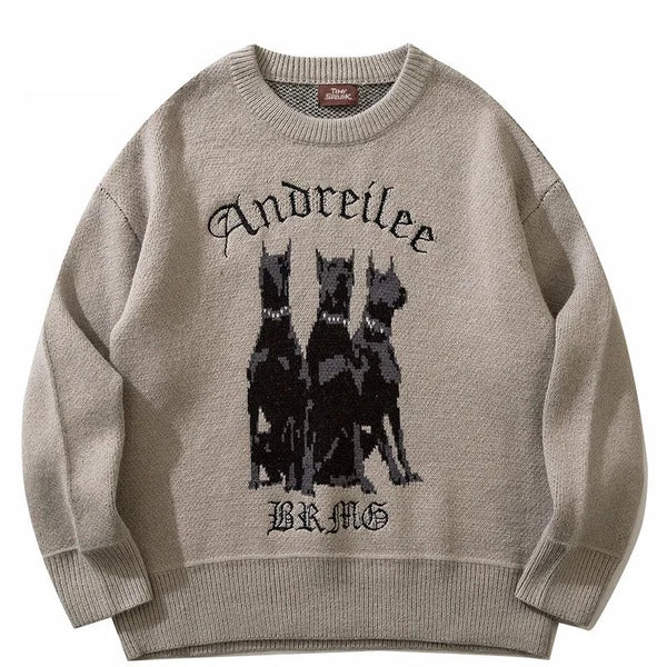 Crew neck sweater streetwear