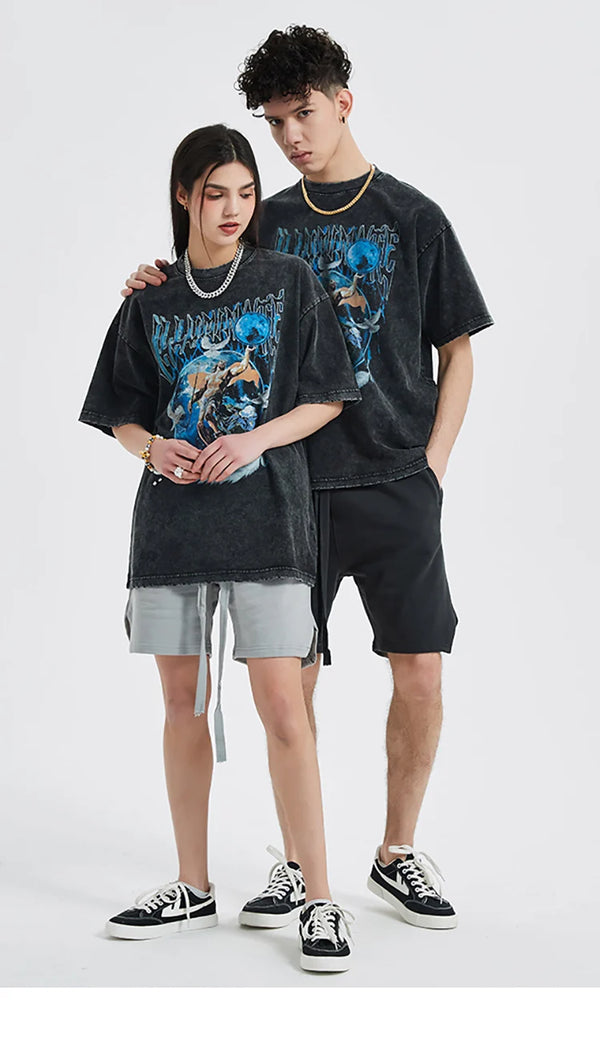 Men's Washed Oversized T Shirt