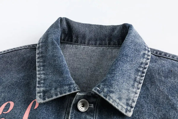 Mens denim jacket streetwear