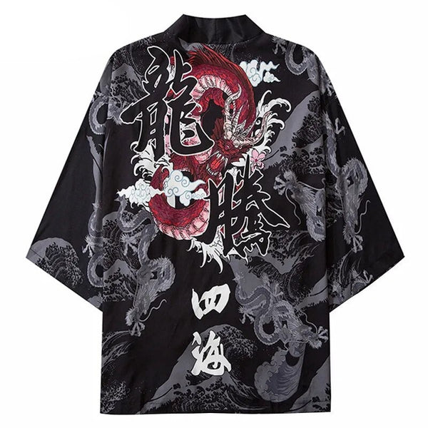 Mens streetwear kimono