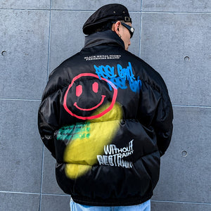 Streetwear puffer jacket mens