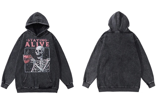 Skull Graphic Hoodie