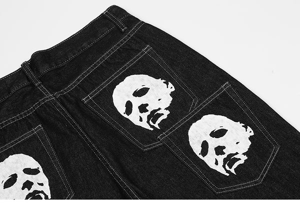 Graphic jeans streetwear