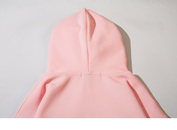 Pink hoodie streetwear