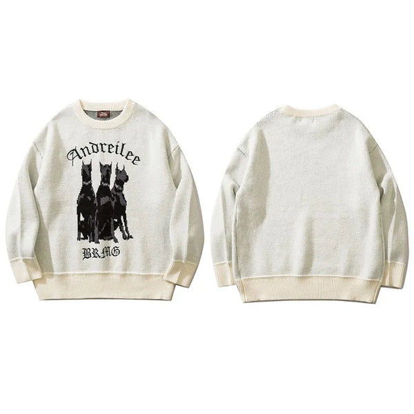 Crew neck sweater streetwear