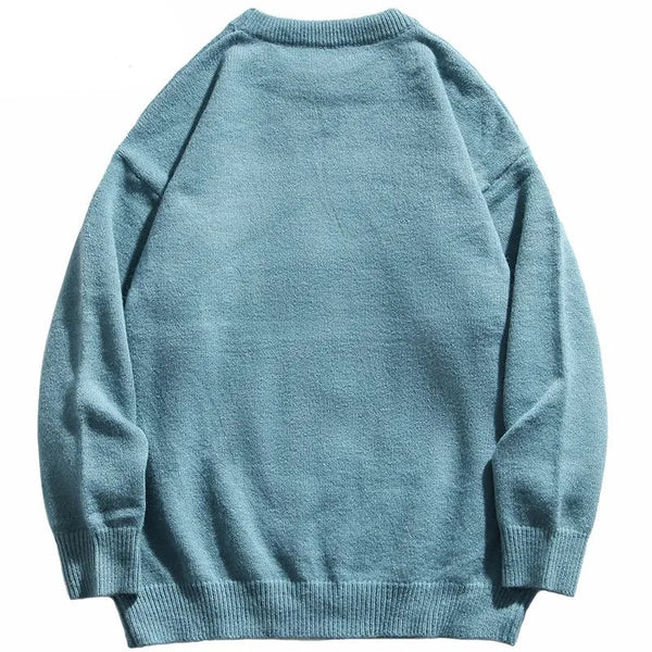 Streetwear knitted sweater