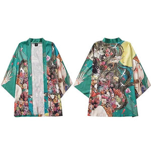 Floral kimono streetwear
