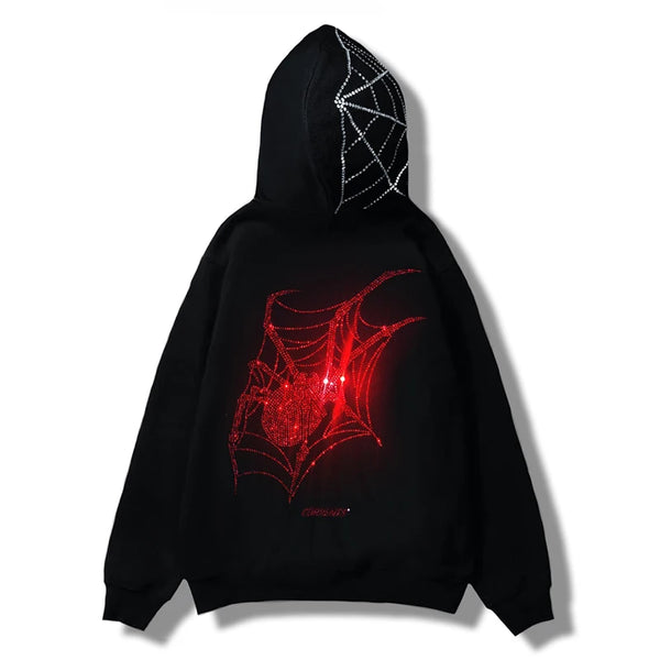 Black and Red Spider Hoodie