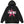 Black Embroidery Star Zipper Hoodie
