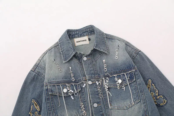 Denim jacket brand streetwear