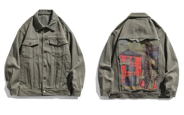 Jean jacket streetwear