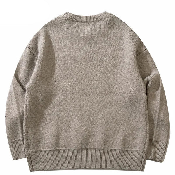 Crew neck sweater streetwear