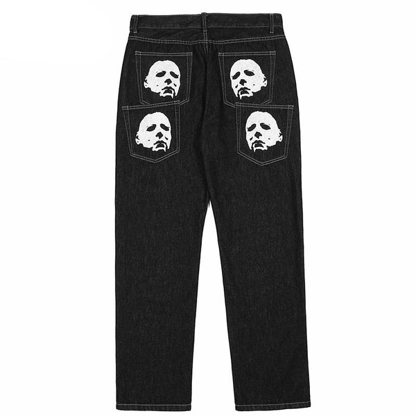 Graphic jeans streetwear