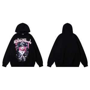 Streetwear anime hoodie