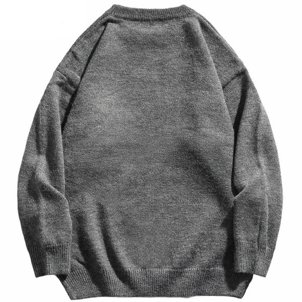 Streetwear knitted sweater