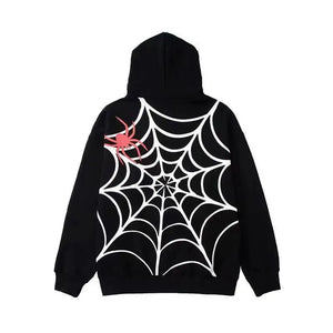 Black Oversized Spider Hoodie