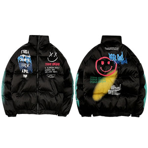 Streetwear puffer jacket mens