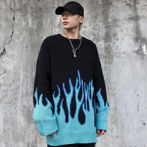 Knit sweater streetwear