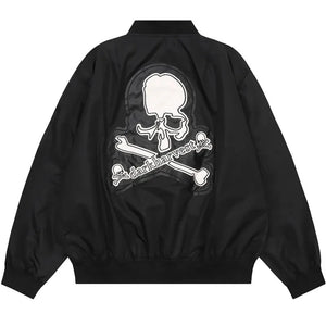 streetwear bomber jacket black