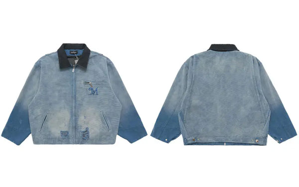 Denim jacket streetwear men