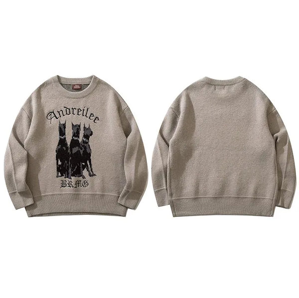 Crew neck sweater streetwear