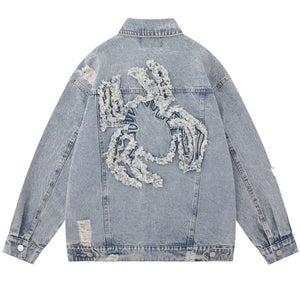 Denim jacket streetwear