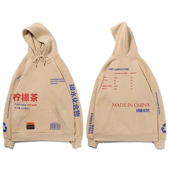 Asian streetwear hoodie