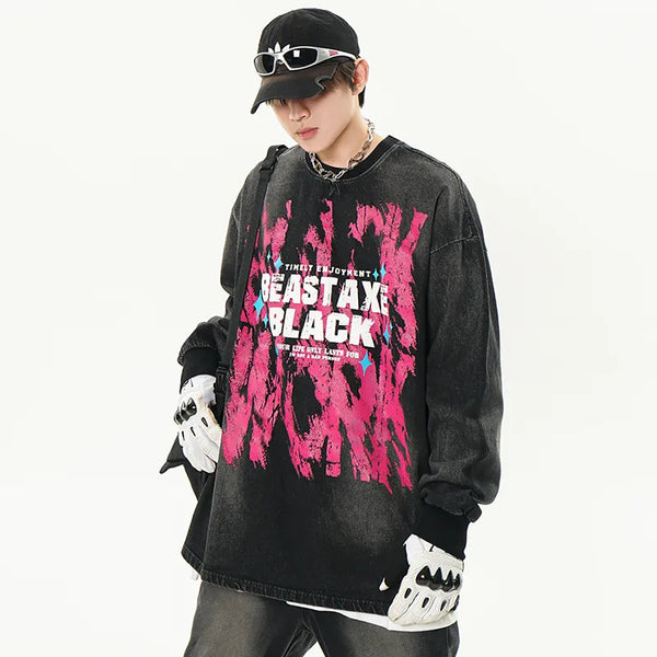 Japanese streetwear sweatshirt