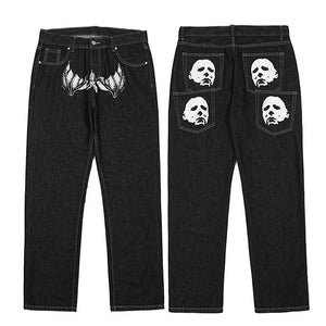 Graphic jeans streetwear