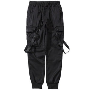 Black cargo pants streetwear