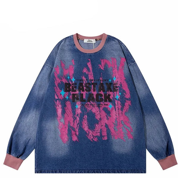 Japanese streetwear sweatshirt