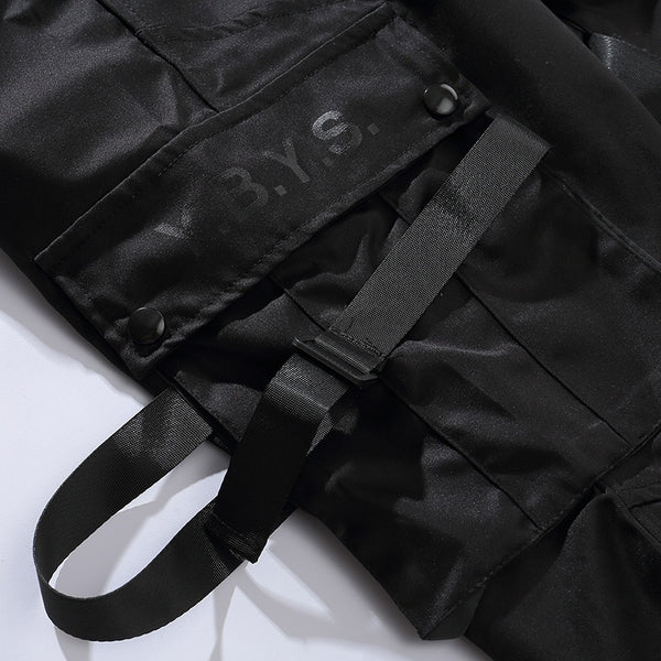 Black cargo pants streetwear