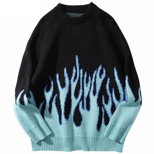 Knit sweater streetwear