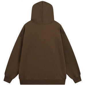 Brown hoodie streetwear