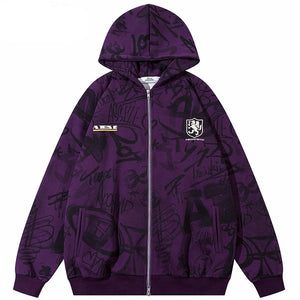 Purple streetwear hoodie