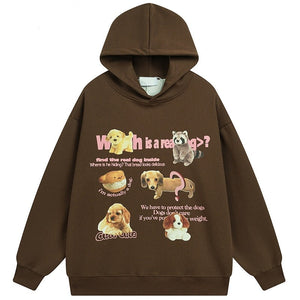 Brown hoodie streetwear